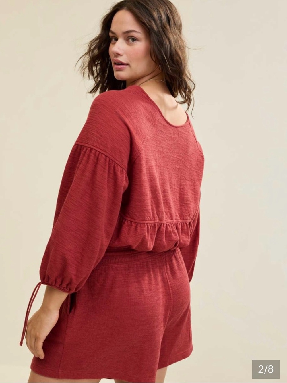 Aerie Endless Summer Cropped Sweatshirt and Shorts